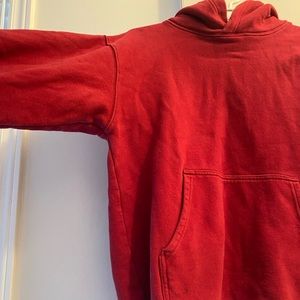 Faded burgundy/red hoodie from TNA